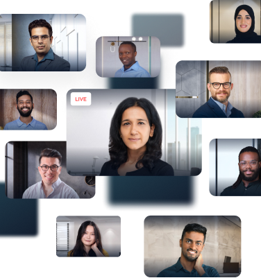 a collection of the live training presenters’ headshots