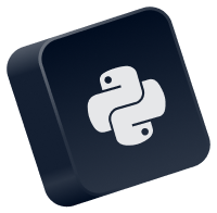 Python language icon.