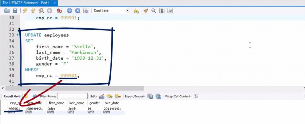 passionate half past seven Roux sql update set motor Sanders Subdivide