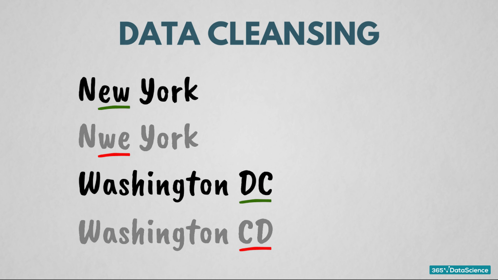 Data cleansing