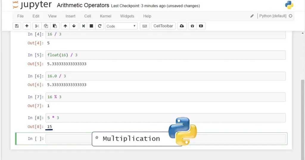 example of multiplication in Python