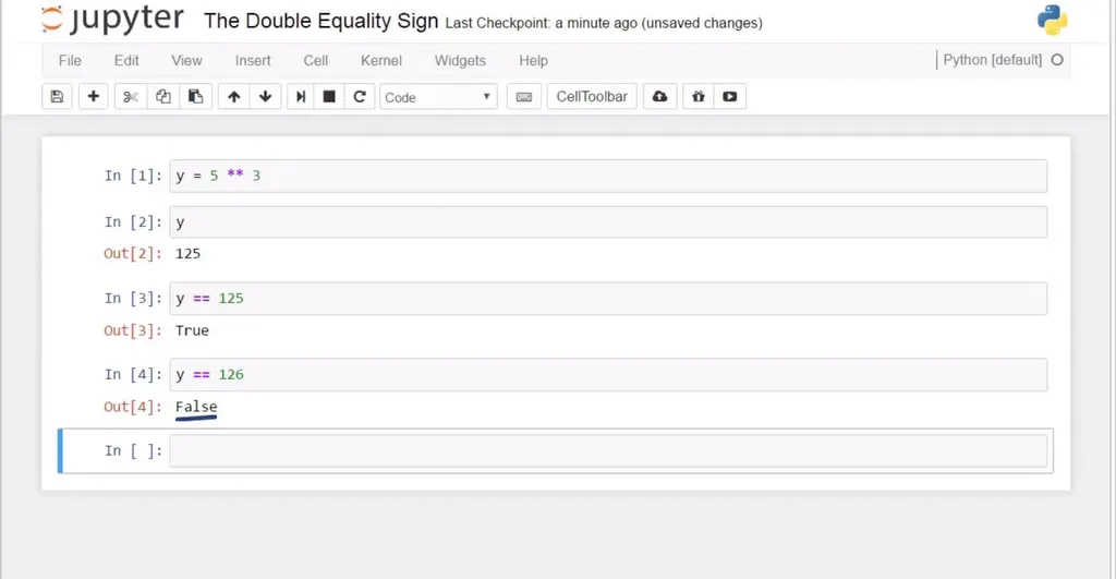 Basic Python Syntax - The double equality sign