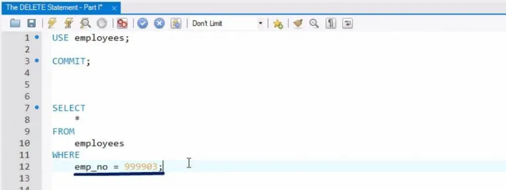emp-no-sql-delete-statement