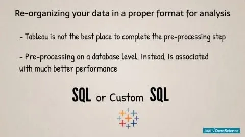 reorganising your data in a proper format for analysis