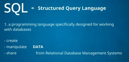 SQL is designed to work with databases