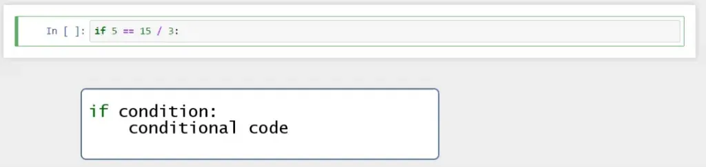 if conditional code, conditionals in python
