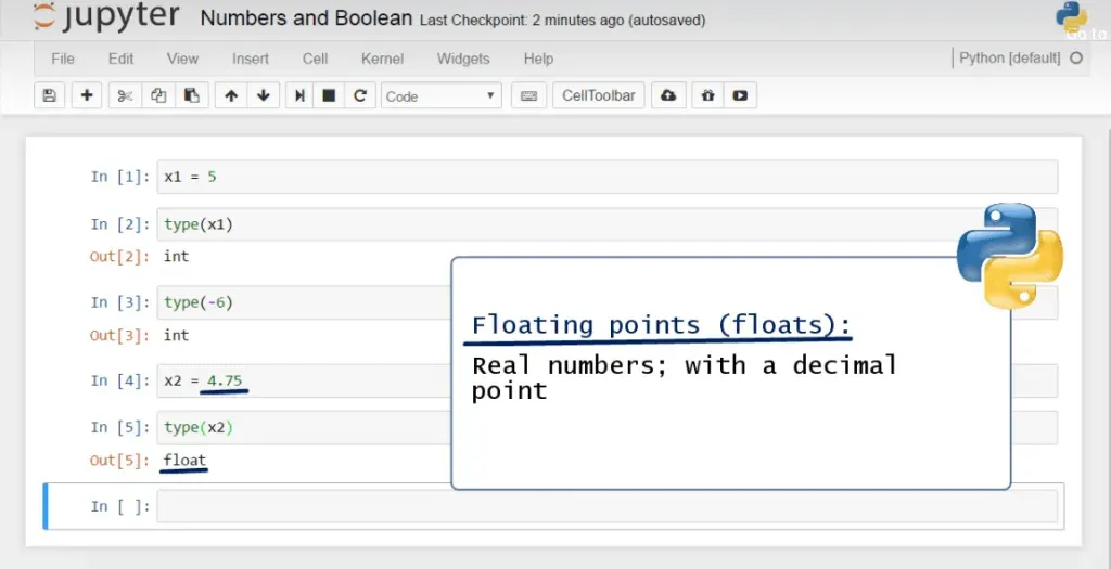 floating points real numbers with a decimal point, data types