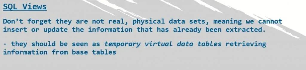 sql views