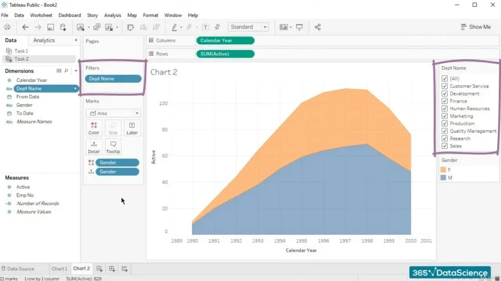 multiple value list, tableau