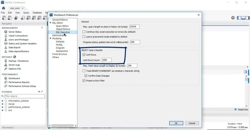 Select query results, limit statement in sql