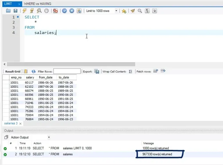 SQL Limit Statement How To and Alternatives 365 Data Science