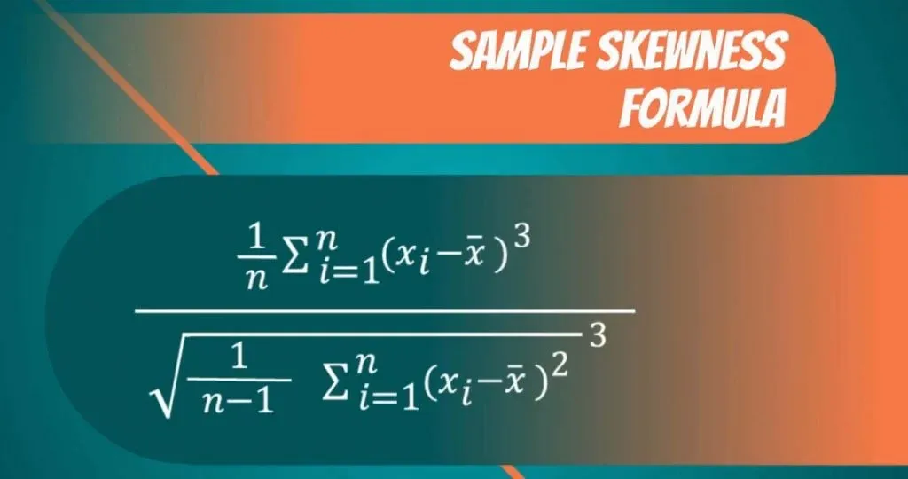 Sample skewness formula