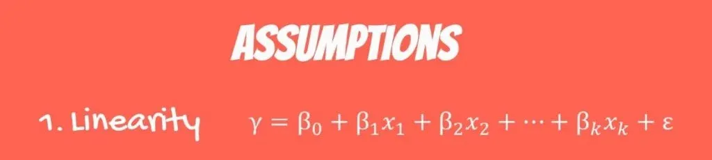 The First OLS Assumption: Linearity formula