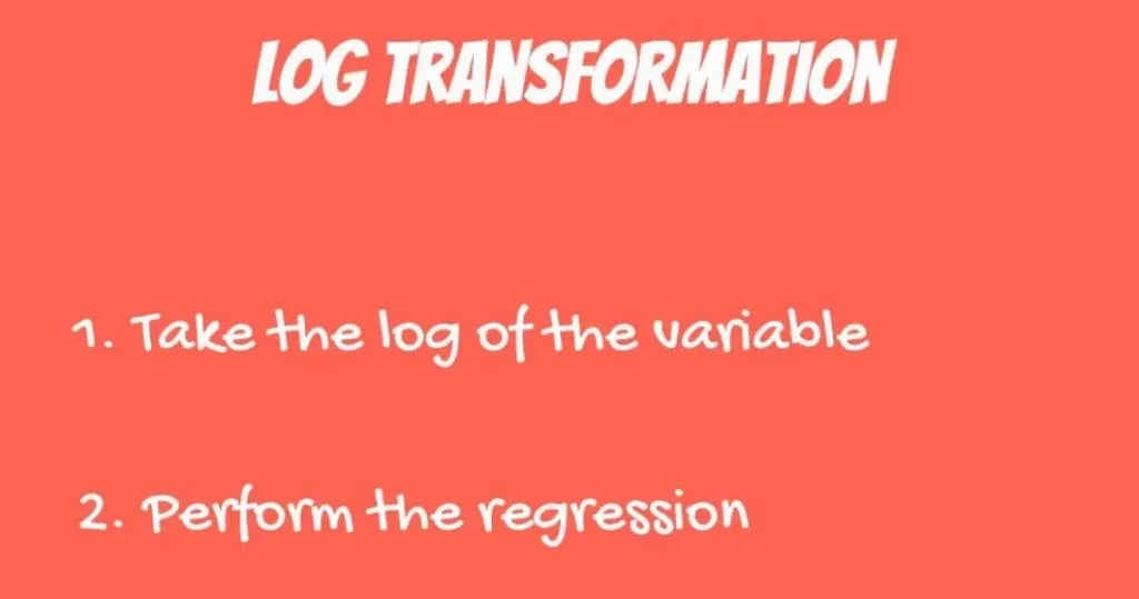 Preventing heteroscedasticity through log transformation