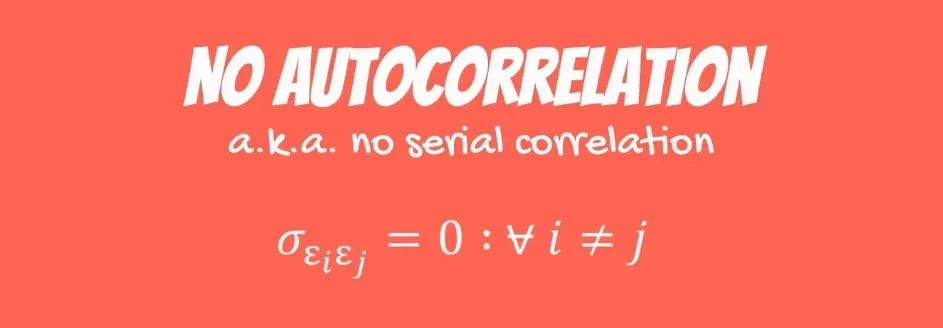 No autocorrelation formula