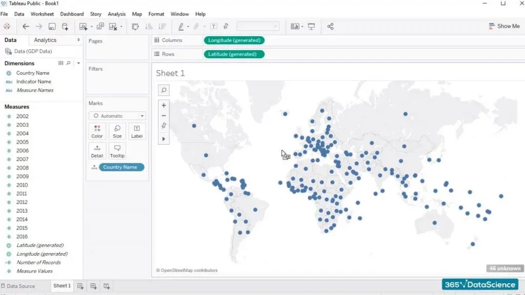 tableau-gdp-world map