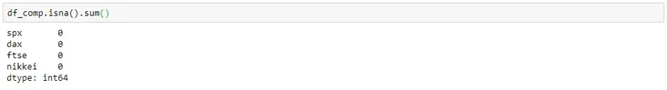 python-isna-sum-no-missing-values