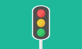 Red, yellow, and green color meanings: traffic lights