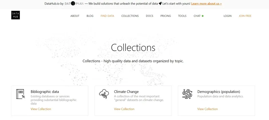 DataHub Website