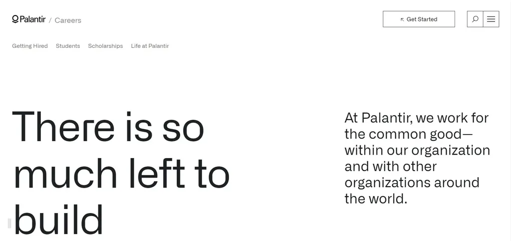 palantir company career page