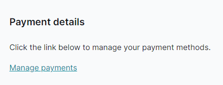 Payment details screenshot