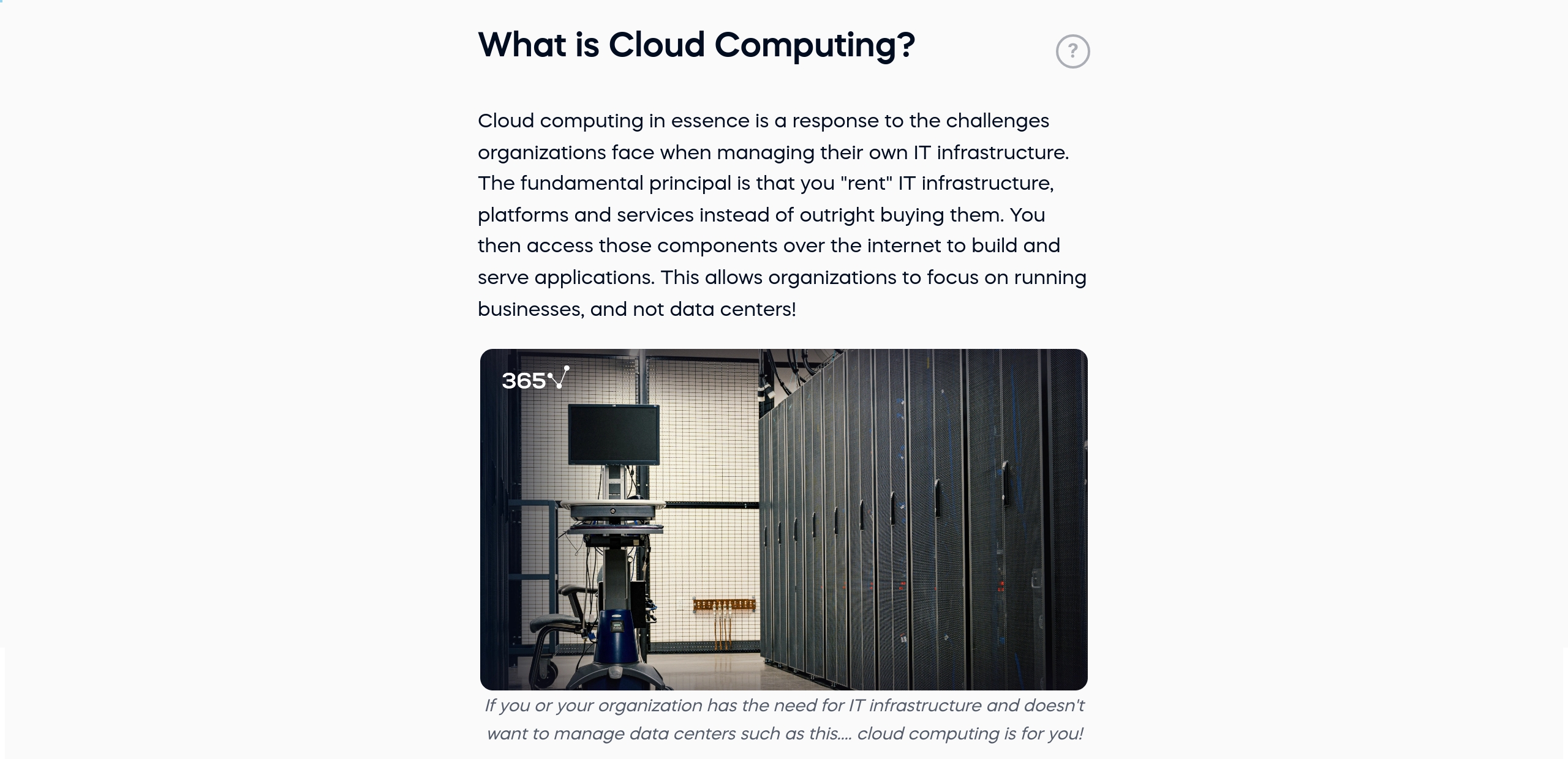 What is Cloud Computing?