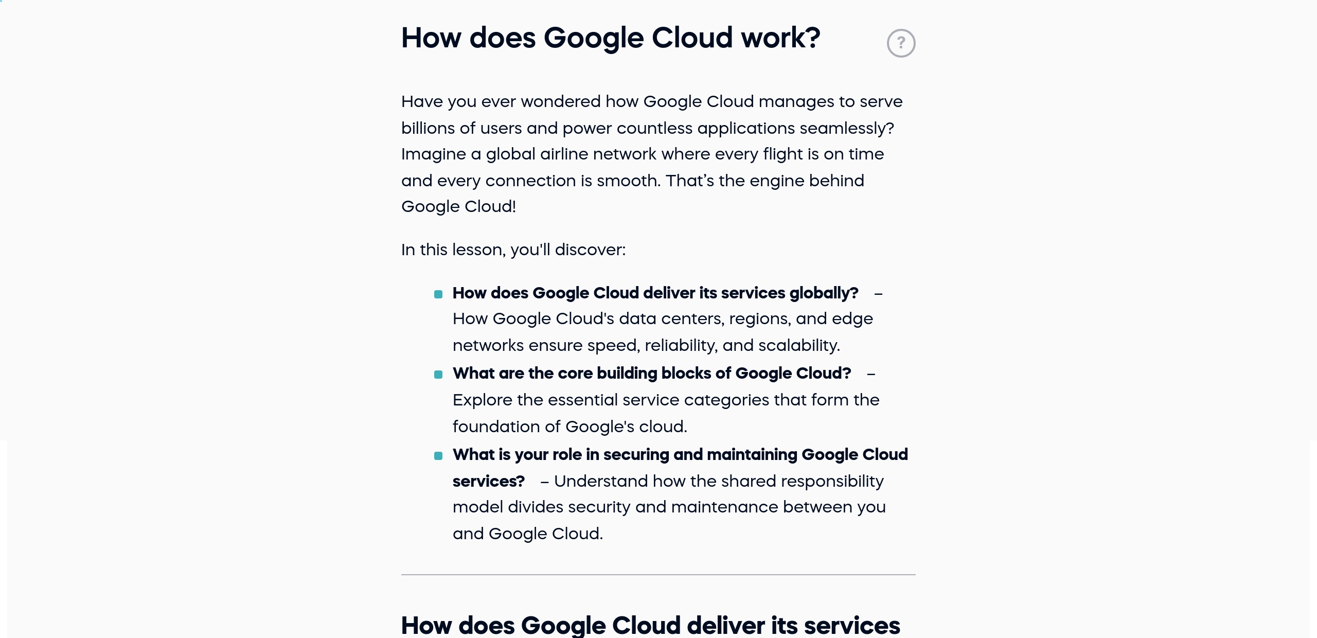 How does Google Cloud work?