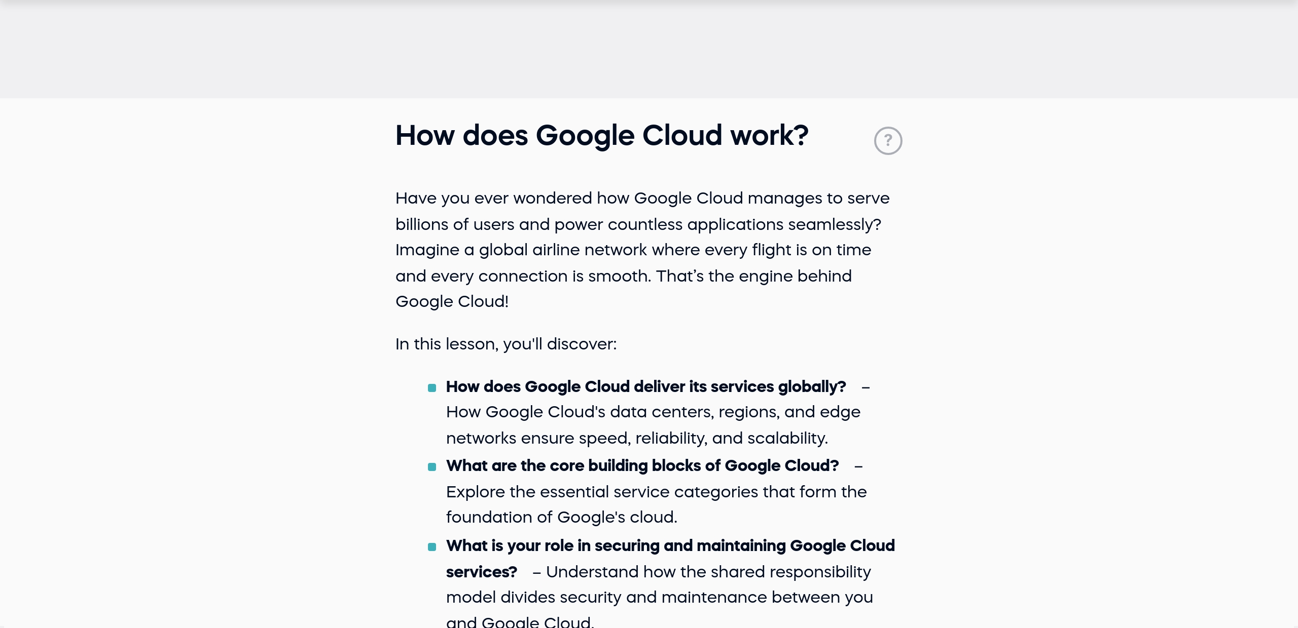 How does Google Cloud work?