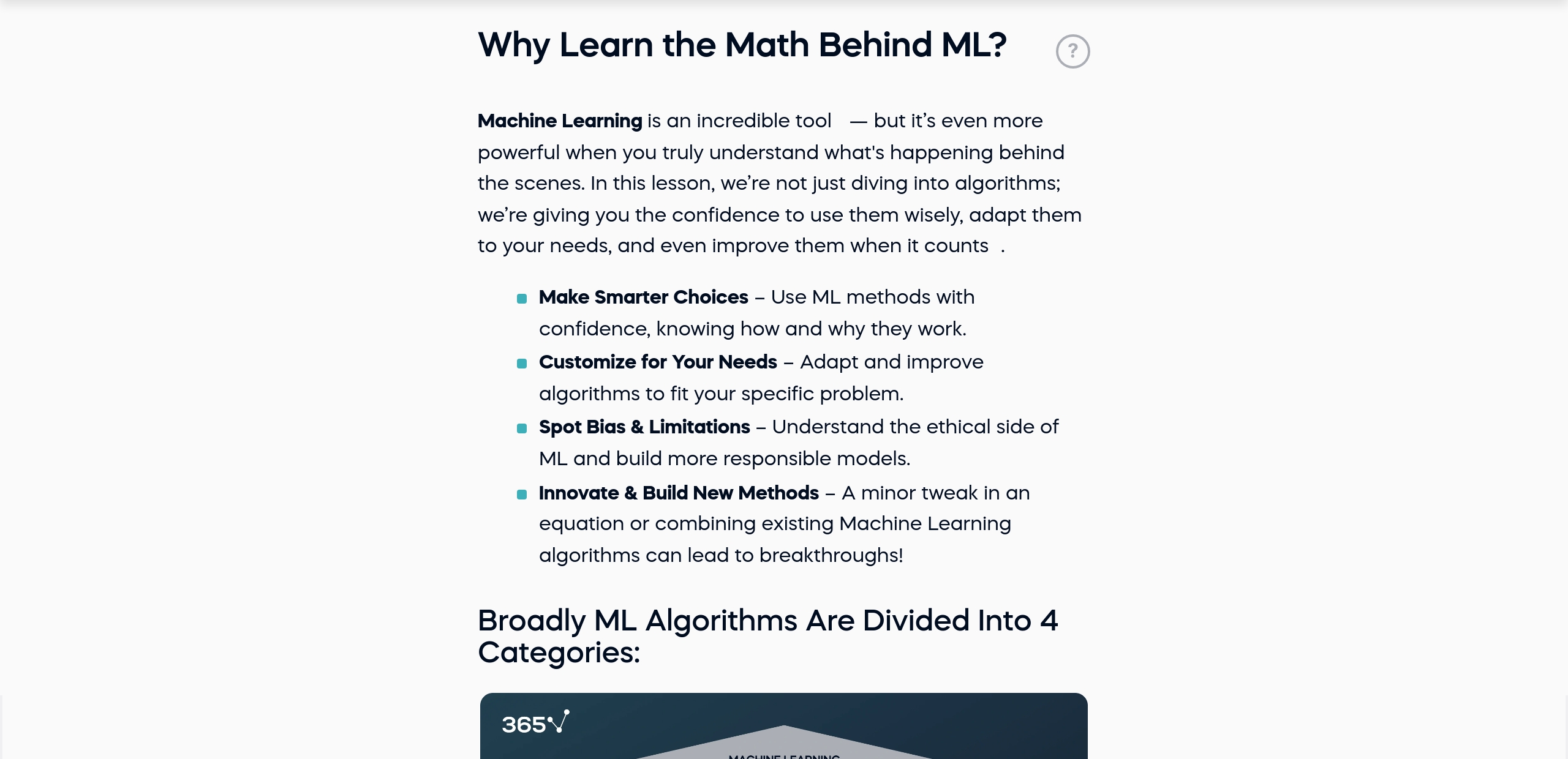 Why Learn the Math Behind ML?