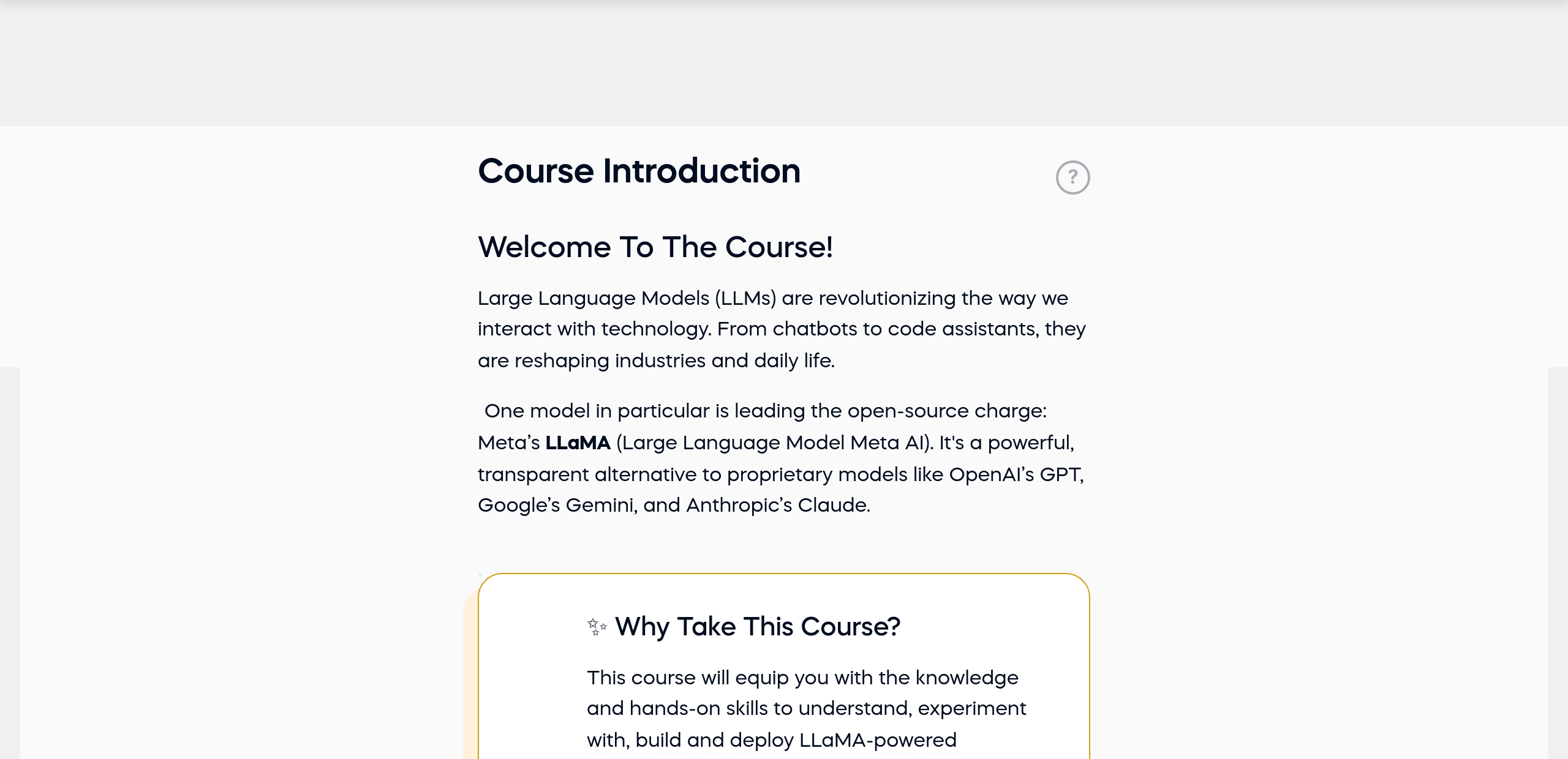 Course Introduction