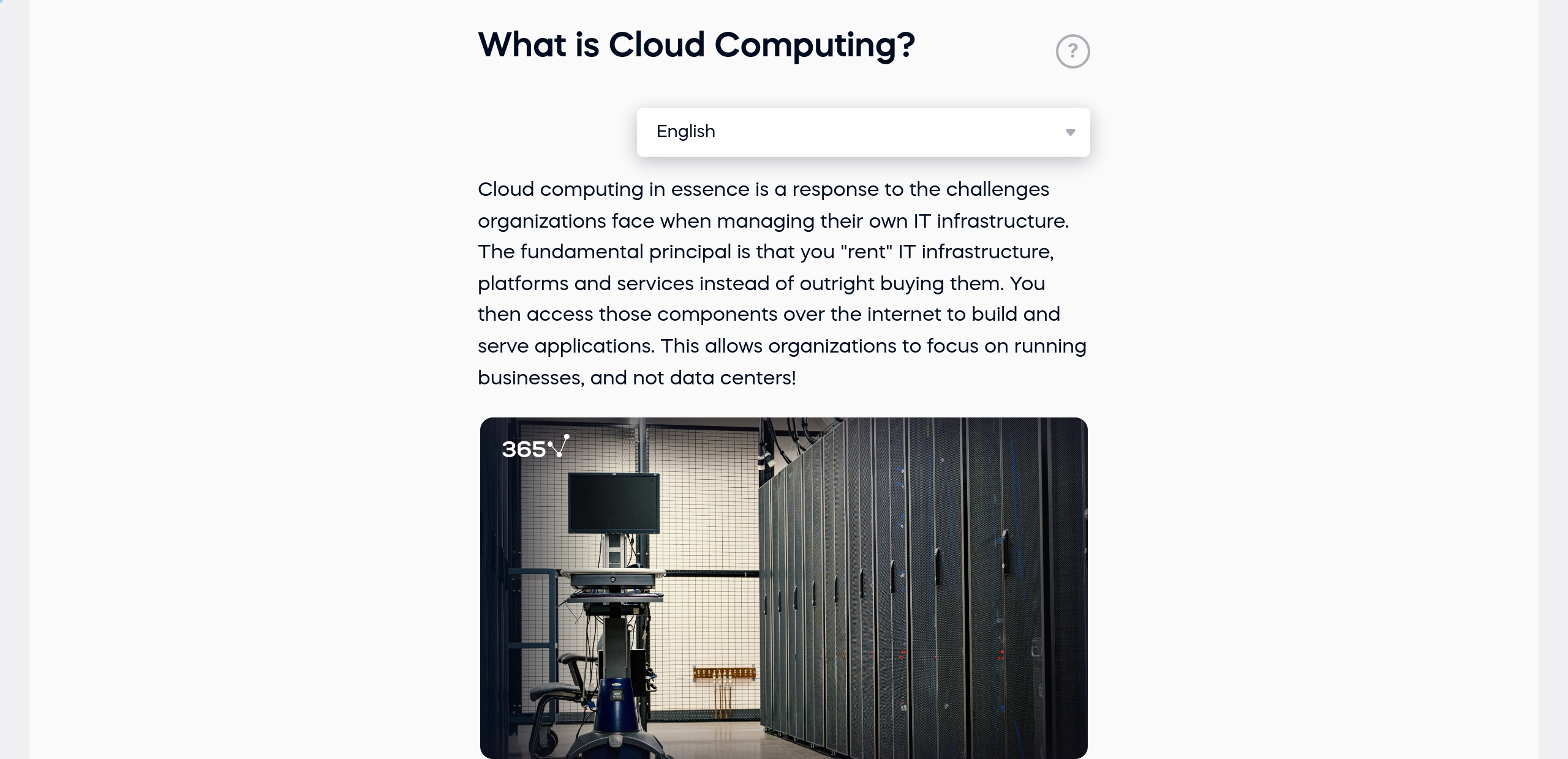 What is Cloud Computing?