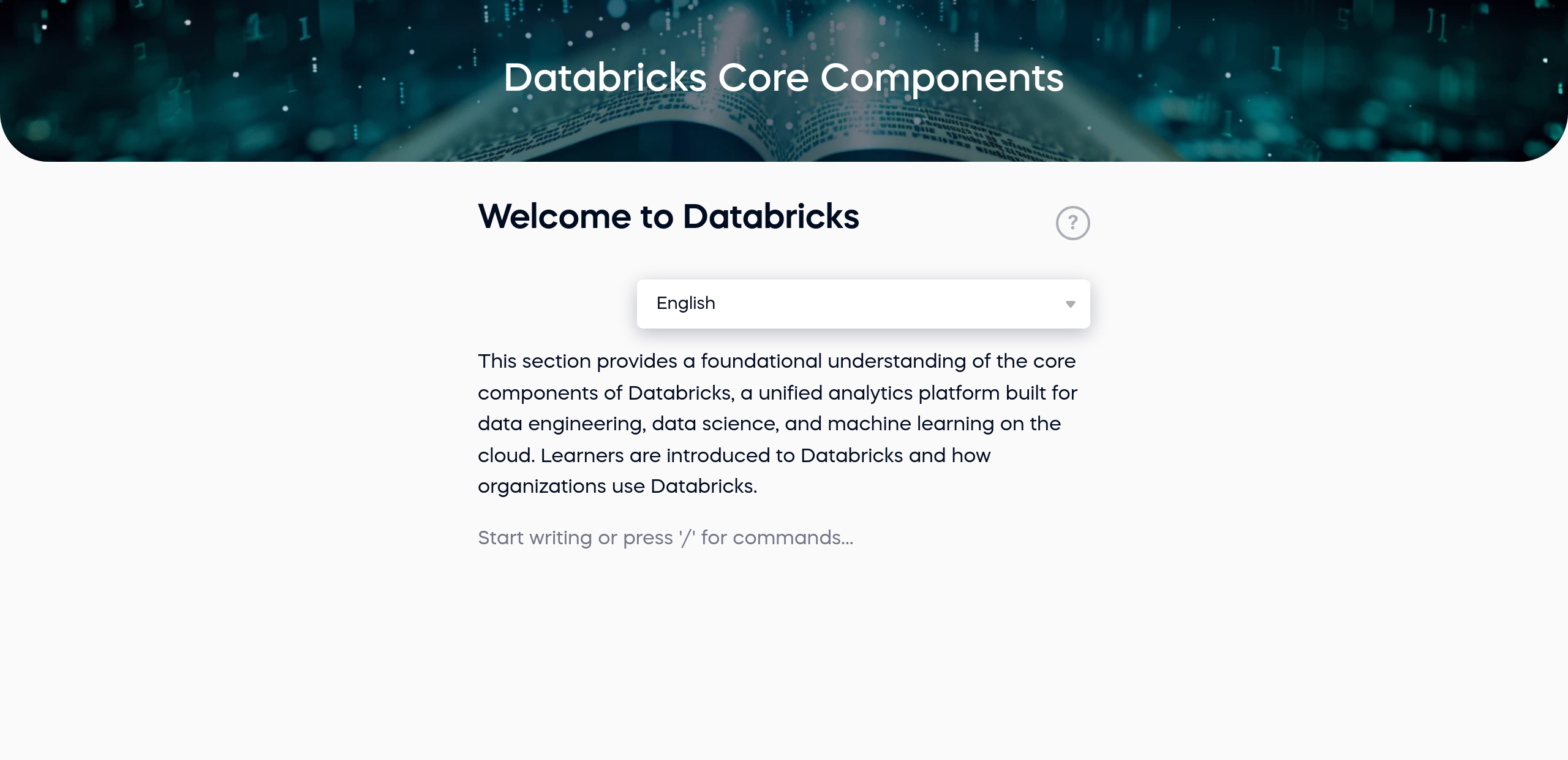 Welcome to Databricks