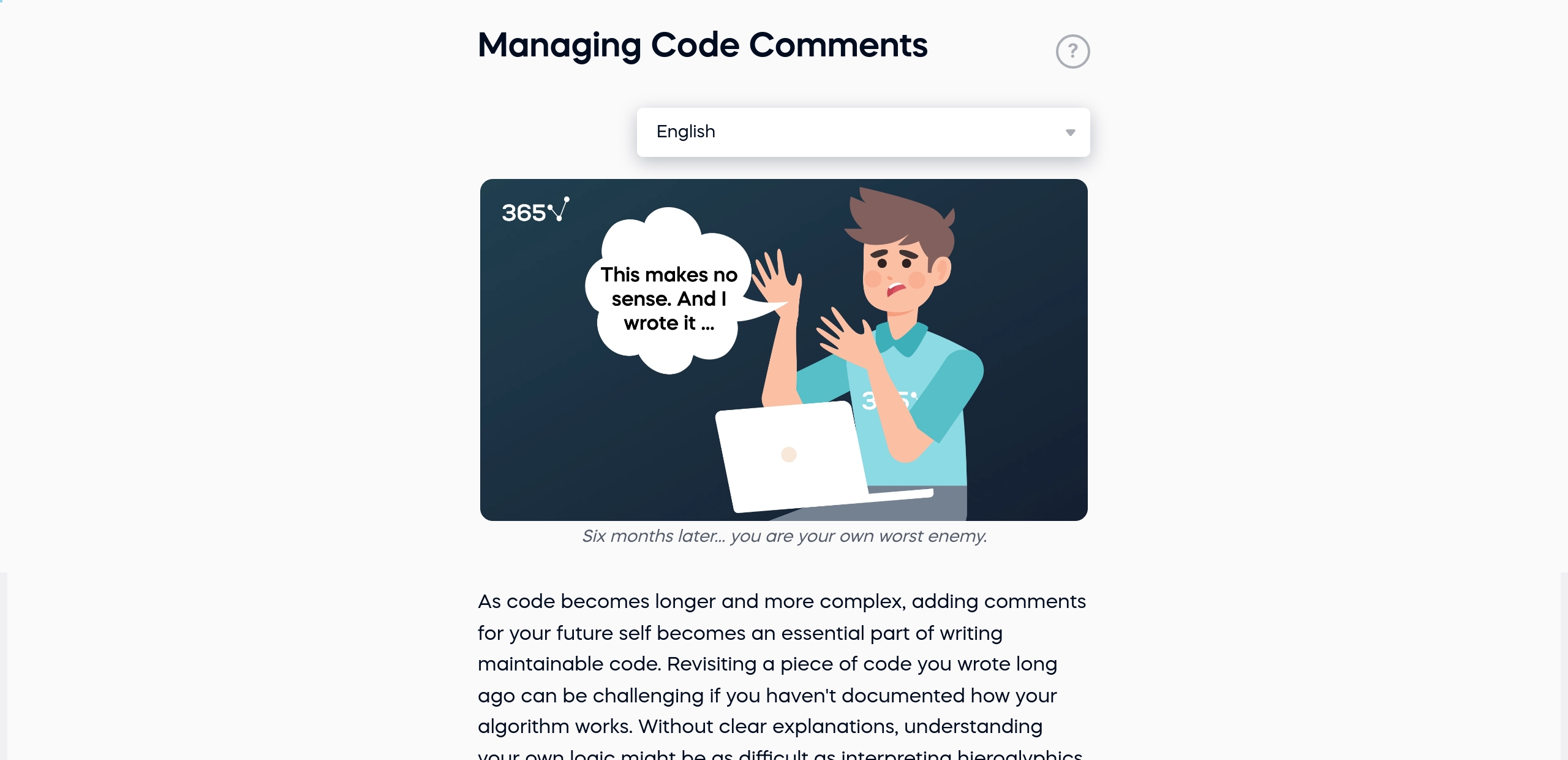 Managing Code Comments