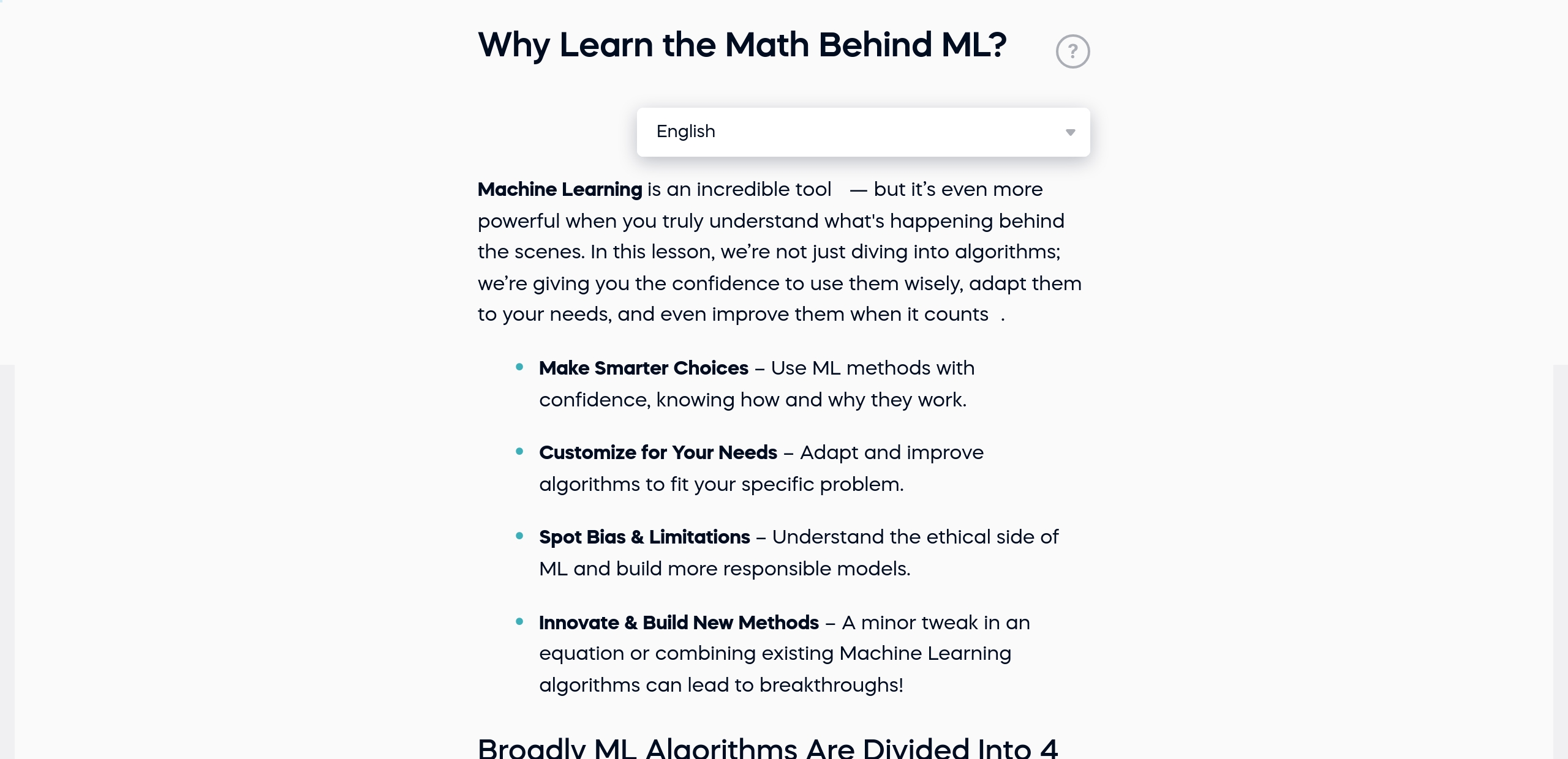 Mathematics for Machine Learning: Build Your Math Confidence | Enroll ...