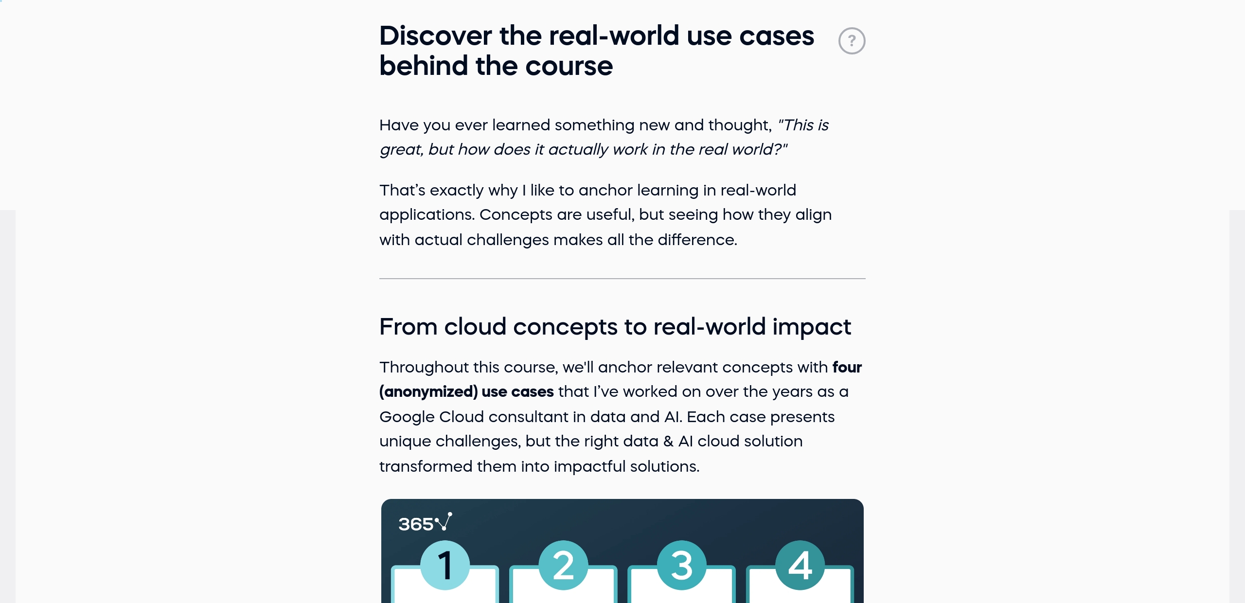 Discover the real-world use cases behind the course
