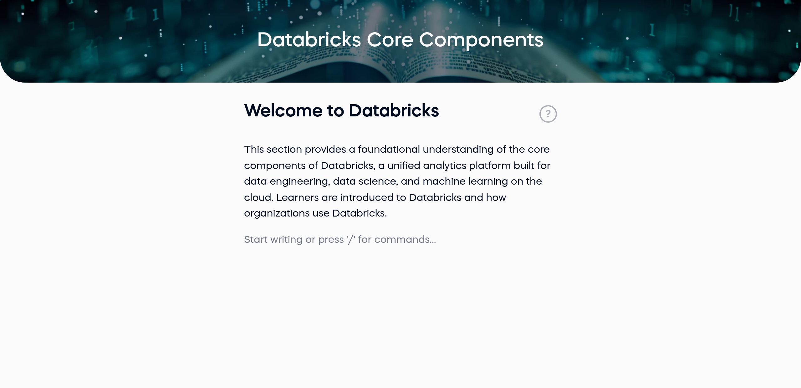 Welcome to Databricks