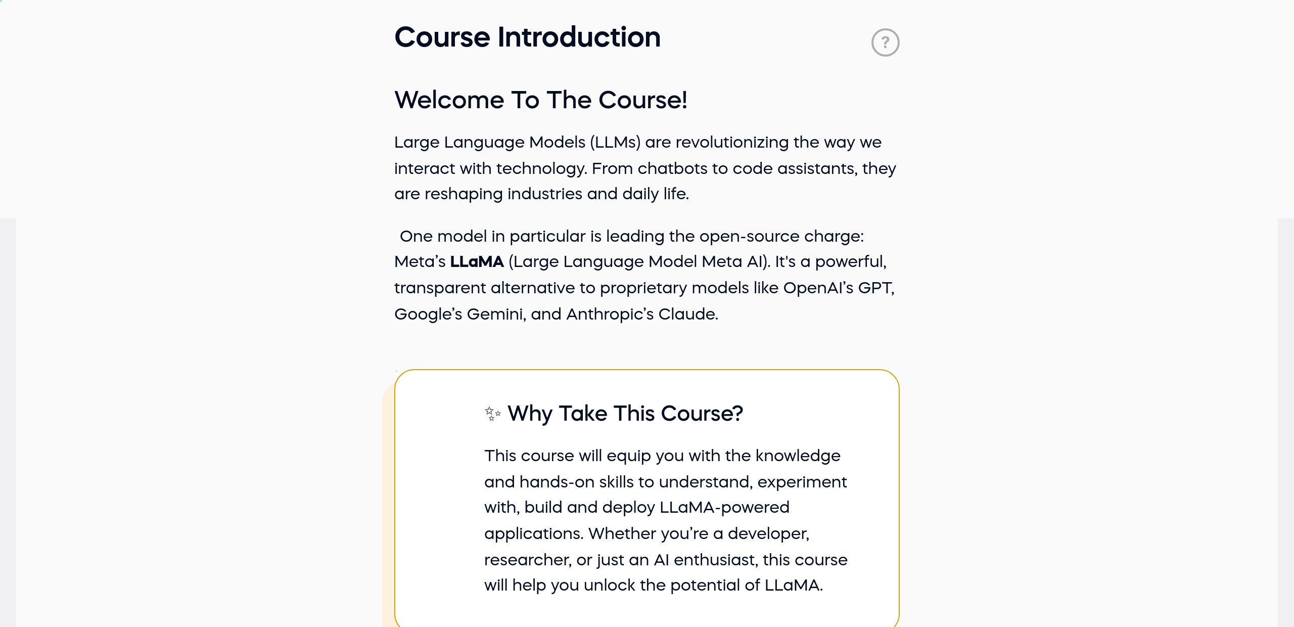 Course Introduction