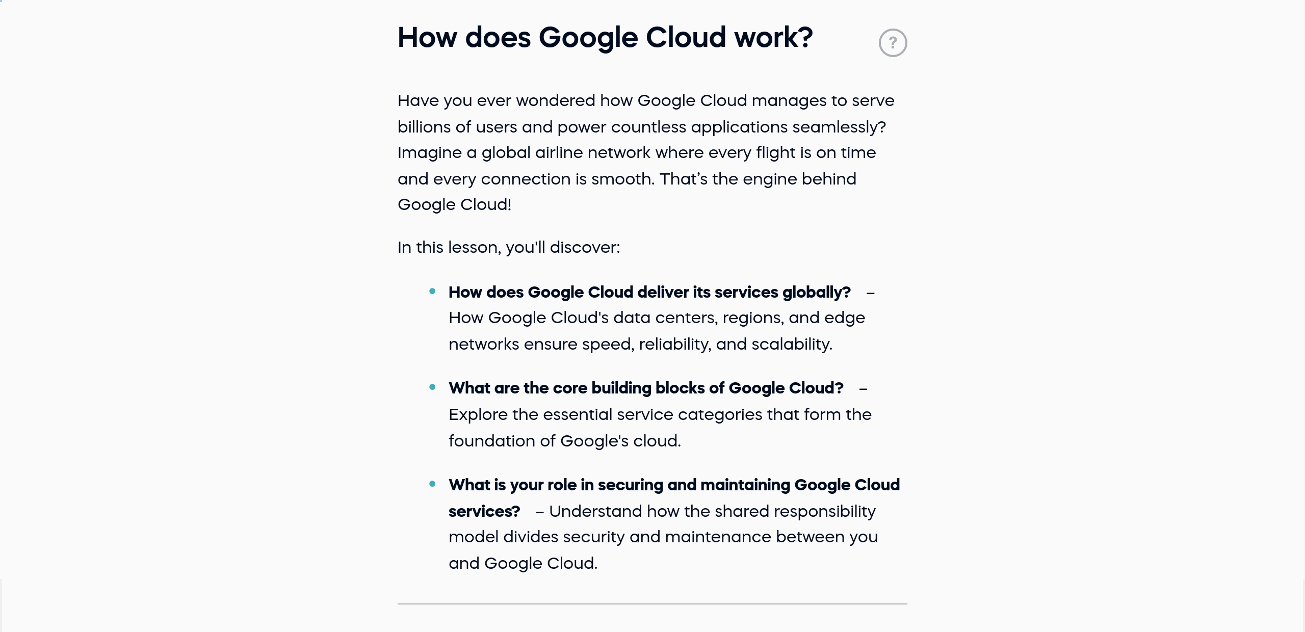 How does Google Cloud work?