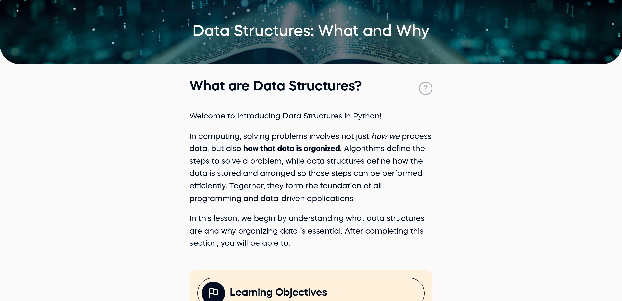What are Data Structures?