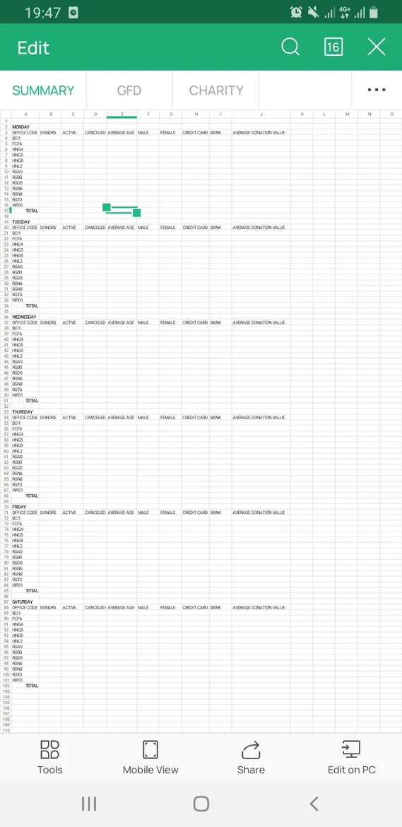 Case Study Interview Excel