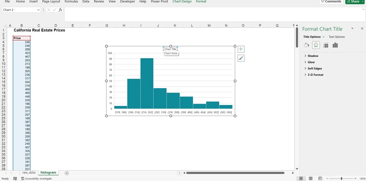 Moving the histogram title – Q&A Hub – 365 Data Science