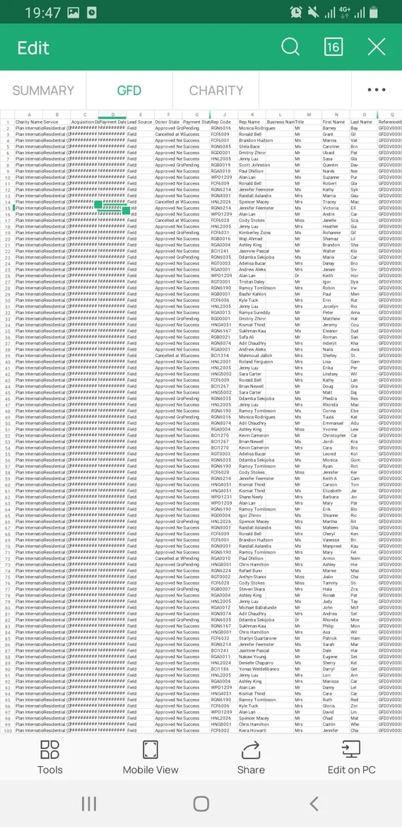 excel case study interview