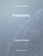 Grey cover of Probability. These course notes are from 365 Data Science. 