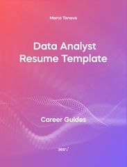 Cover for Data Analyst Resume Template