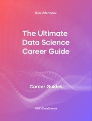 Red Purple cover of The Ultimate Data Science Career Guide. This resource is from 365 Data Science. 