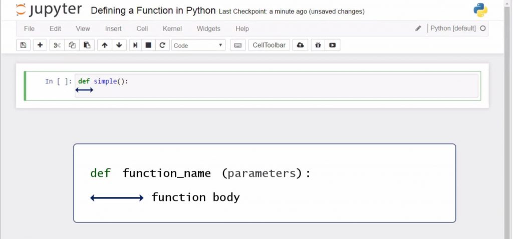 function body, python functions