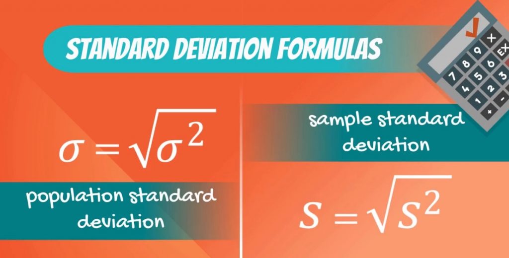 standard deviation formulas, coefficient of variation