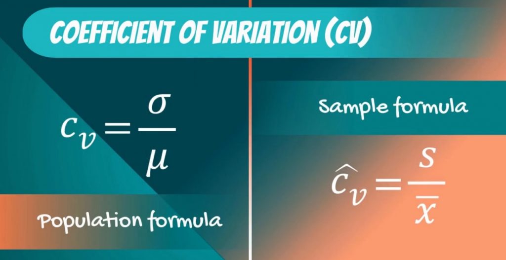 sample formula, coefficient of variation
