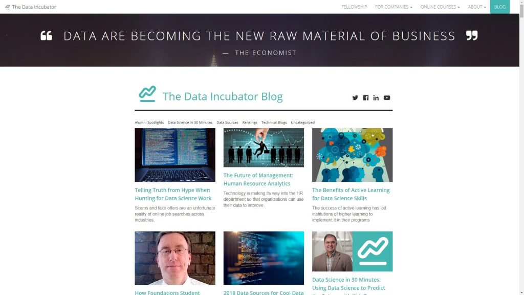 The Data Incubator data science blog