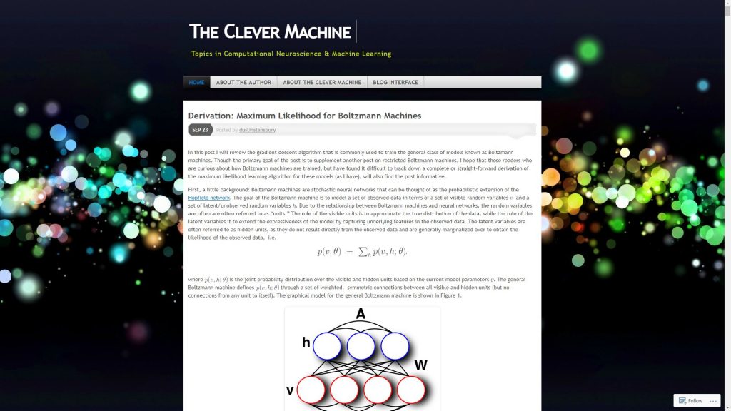 The clever Machine data science blog